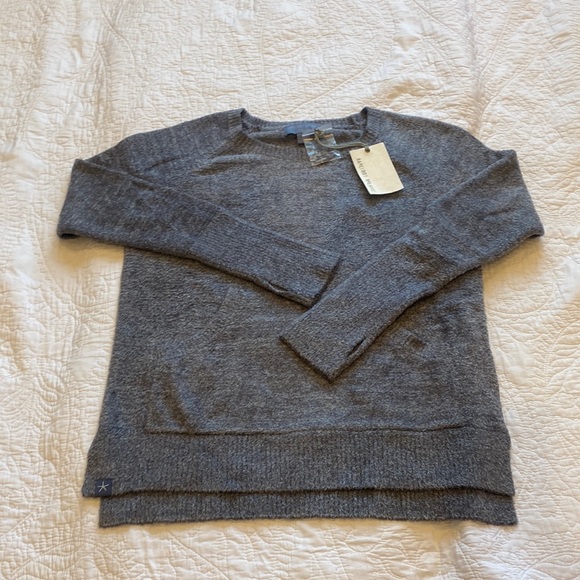 Barefoot Dreams Sweaters - NWT Soft blue sweat with kangaroo pocket